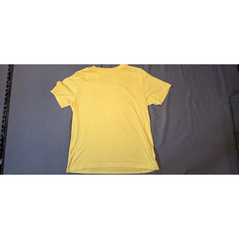 Unbranded T-Shirt Mens M Yellow Good Short Sleeve Crew Neck Basic Tee
